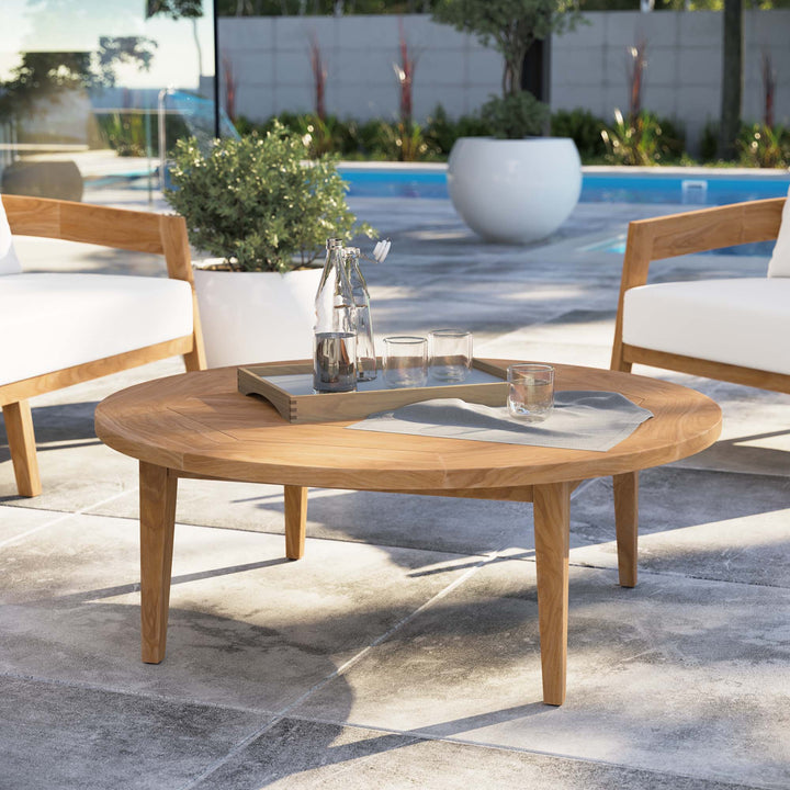 Bali Teak Wood Outdoor Patio Coffee Table