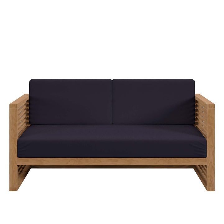 Chesapeake Teak Wood Outdoor Patio Loveseat