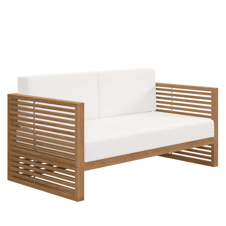 Chesapeake Teak Wood Outdoor Patio Loveseat