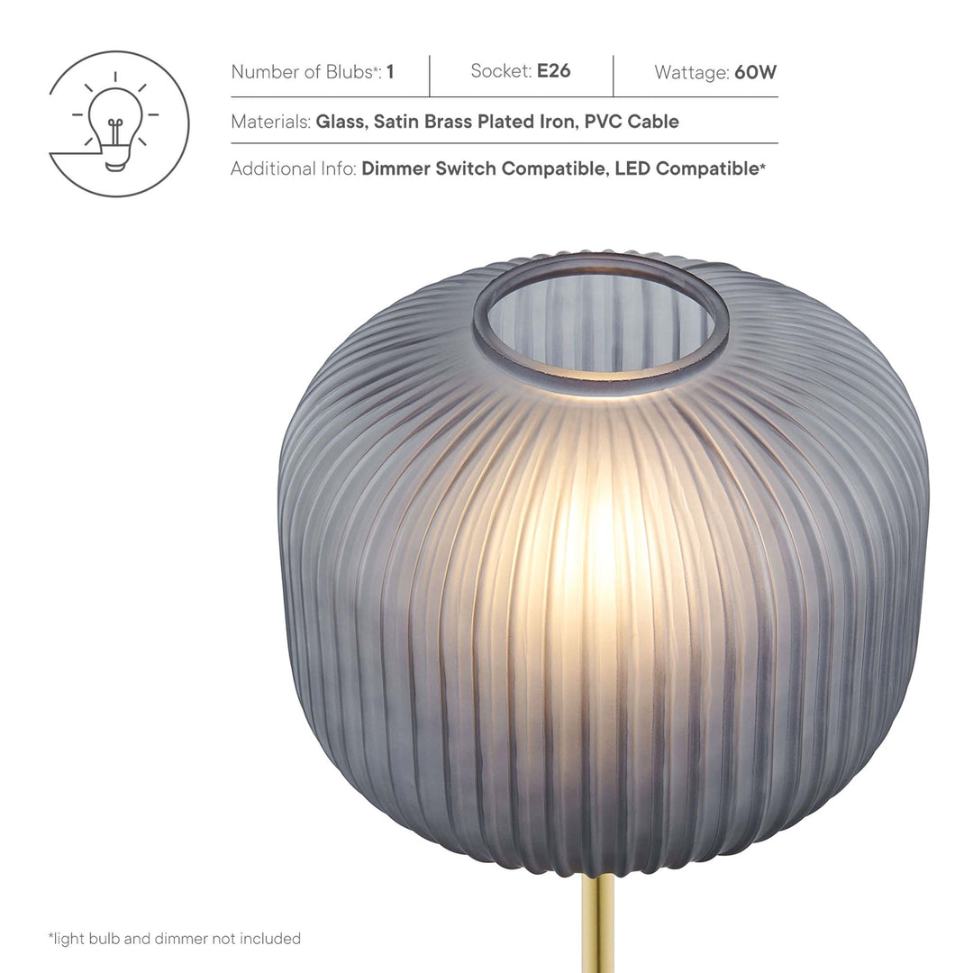 Radiance Globe Glass and Gold Table Lamp