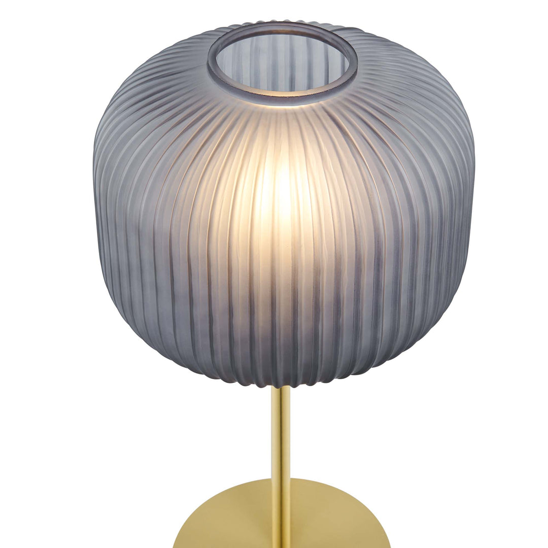 Radiance Globe Glass and Gold Table Lamp