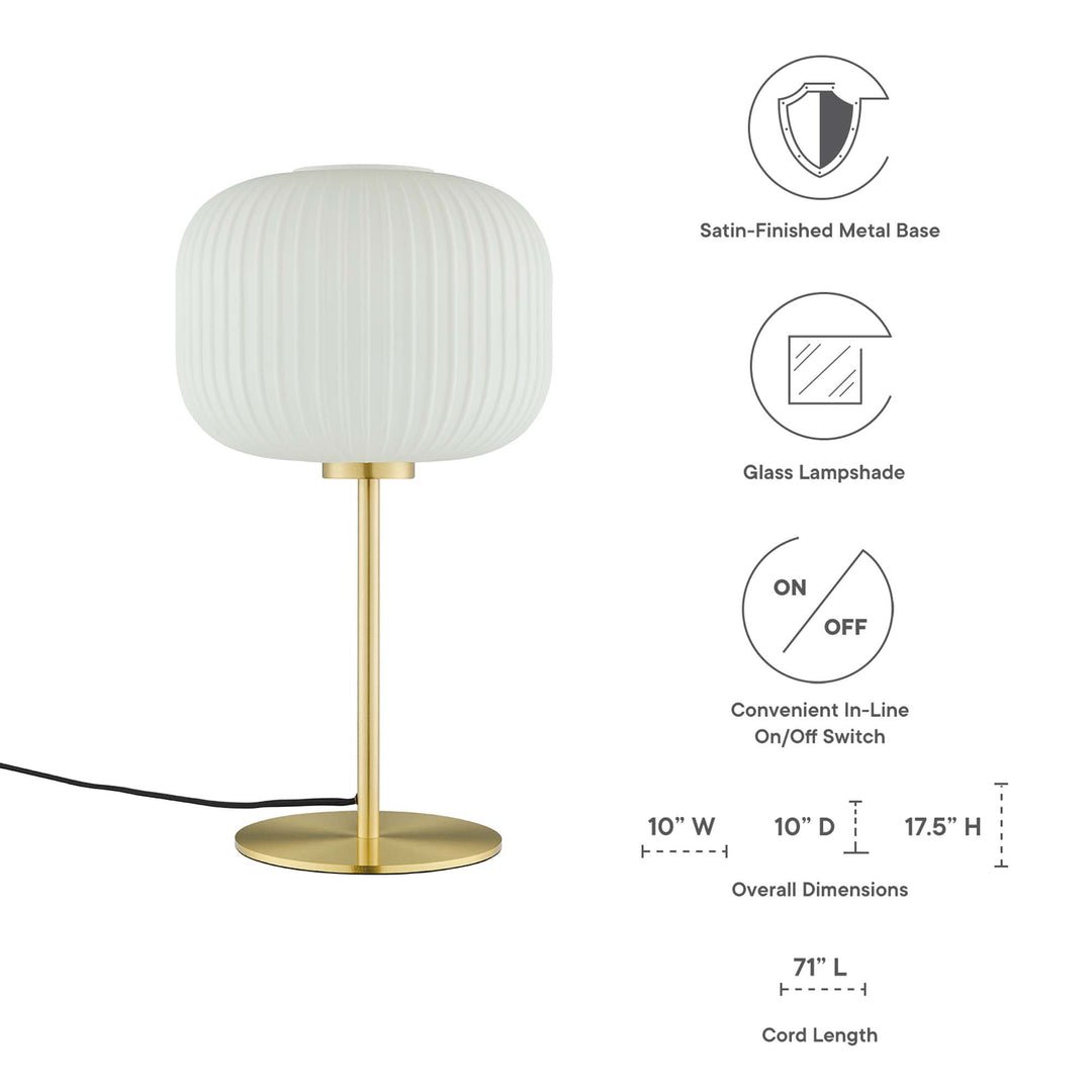 Radiance Globe Glass and Gold Table Lamp