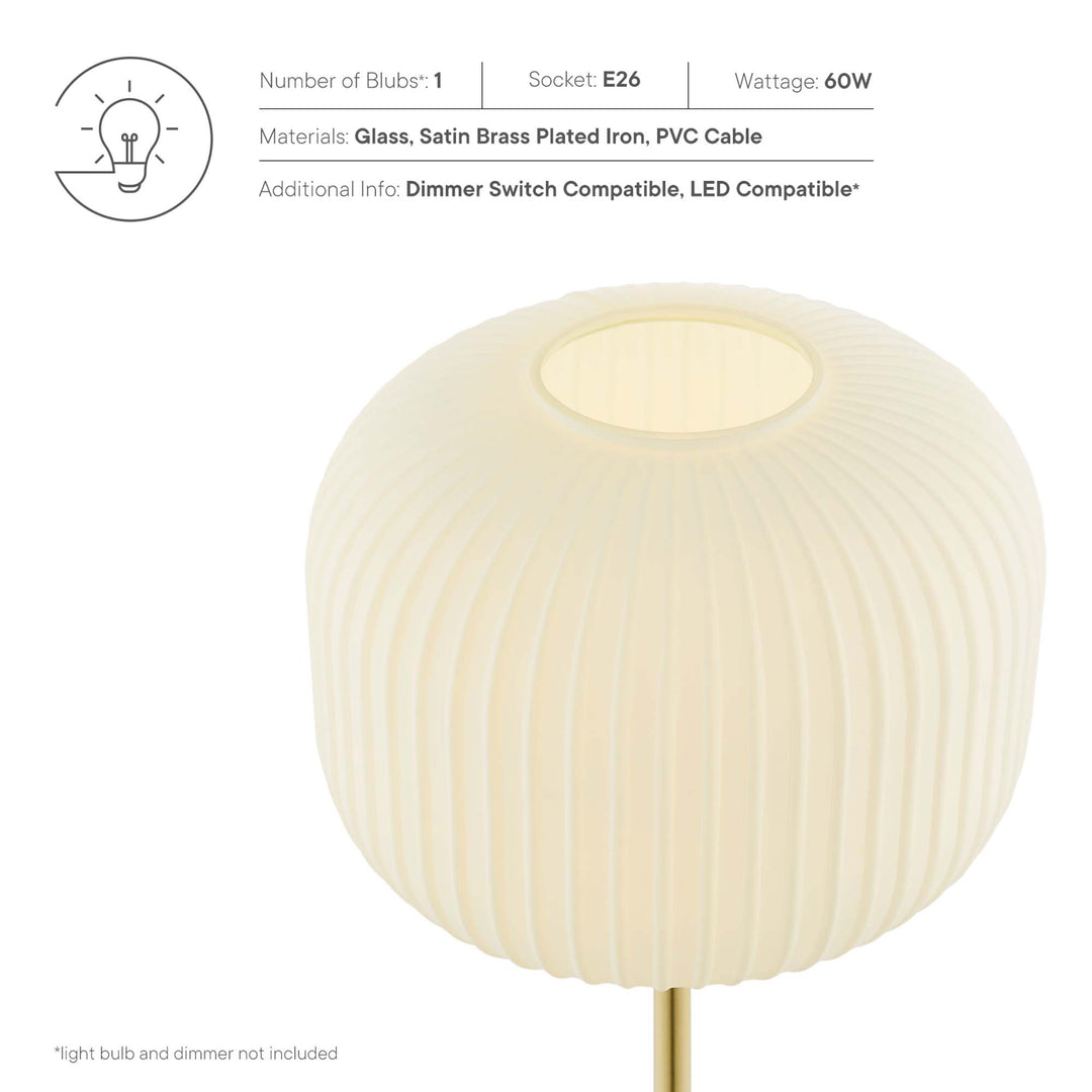 Radiance Globe Glass and Gold Table Lamp