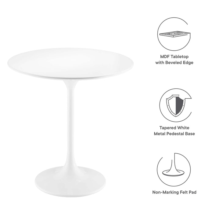Luna 20" Round Wood Side Table