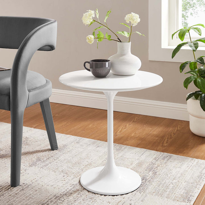 Luna 20" Round Wood Side Table