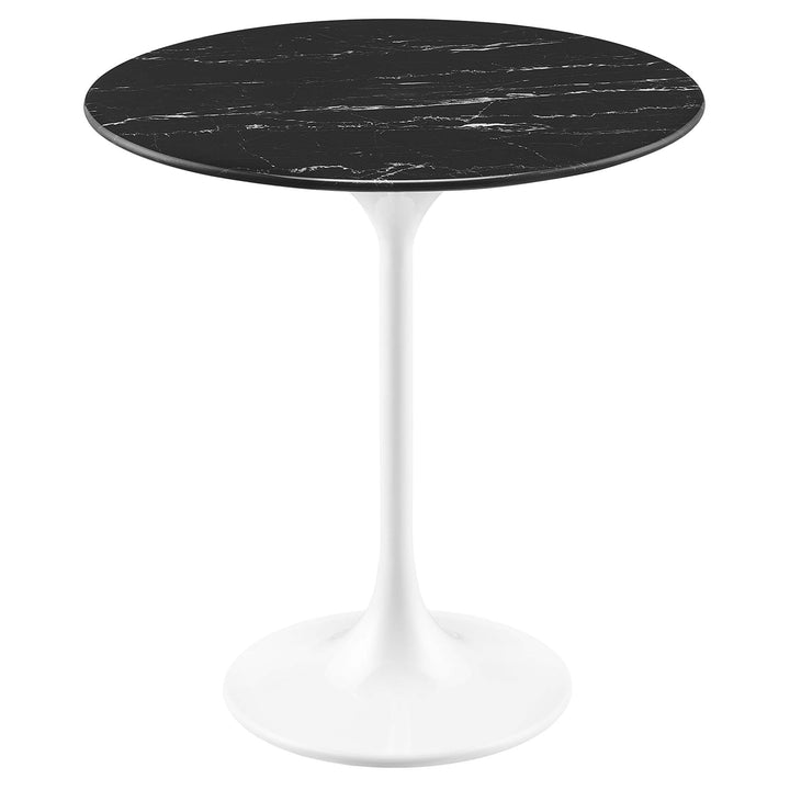 Lippa 20" Round Replica Marble Side Table