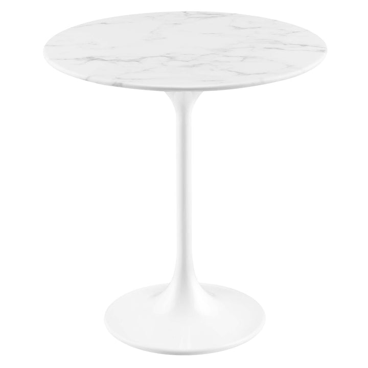 Lippa 20" Round Replica Marble Side Table
