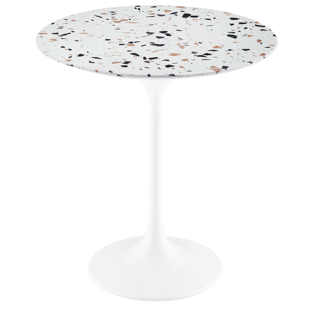 Luna 20" Round Terrazzo Table
