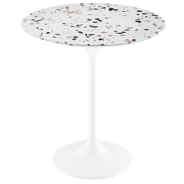 Luna 20" Round Terrazzo Table