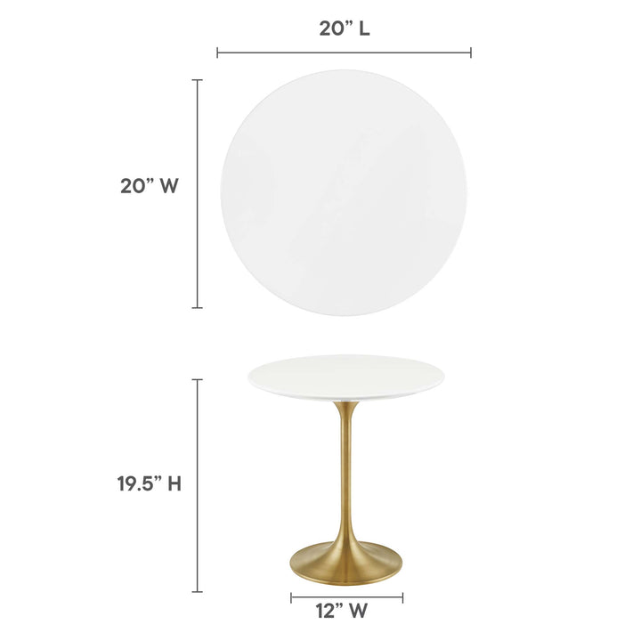 Landon 20" Round Wood Side Table