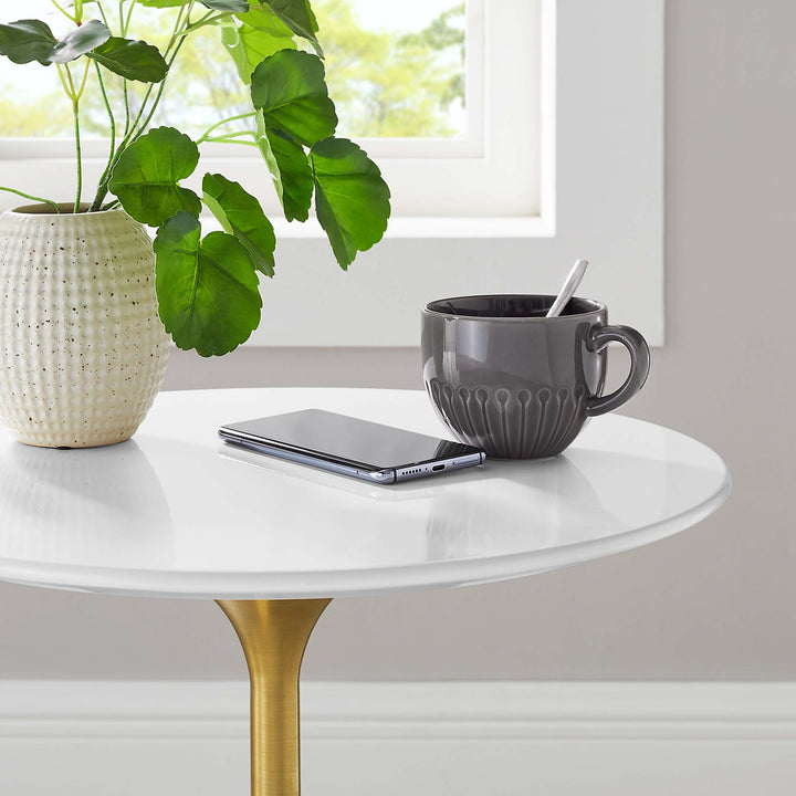 Landon 20" Round Wood Side Table