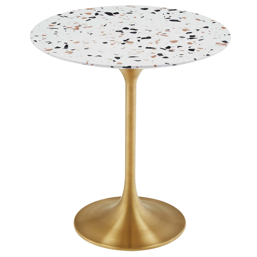 lazio 20 round terrazzo side table