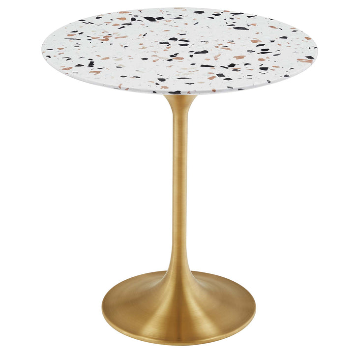 lazio 20 round terrazzo side table