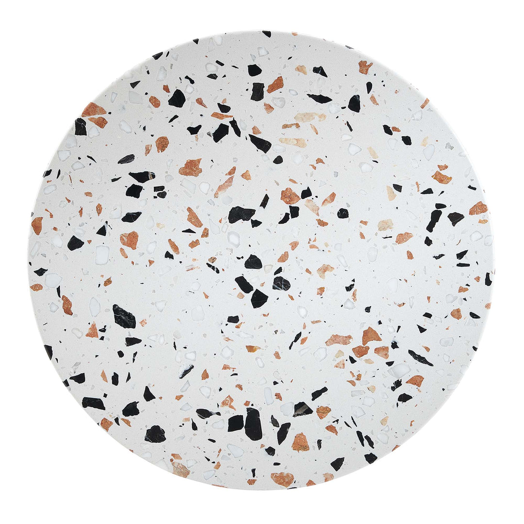 lazio 20 round terrazzo side table