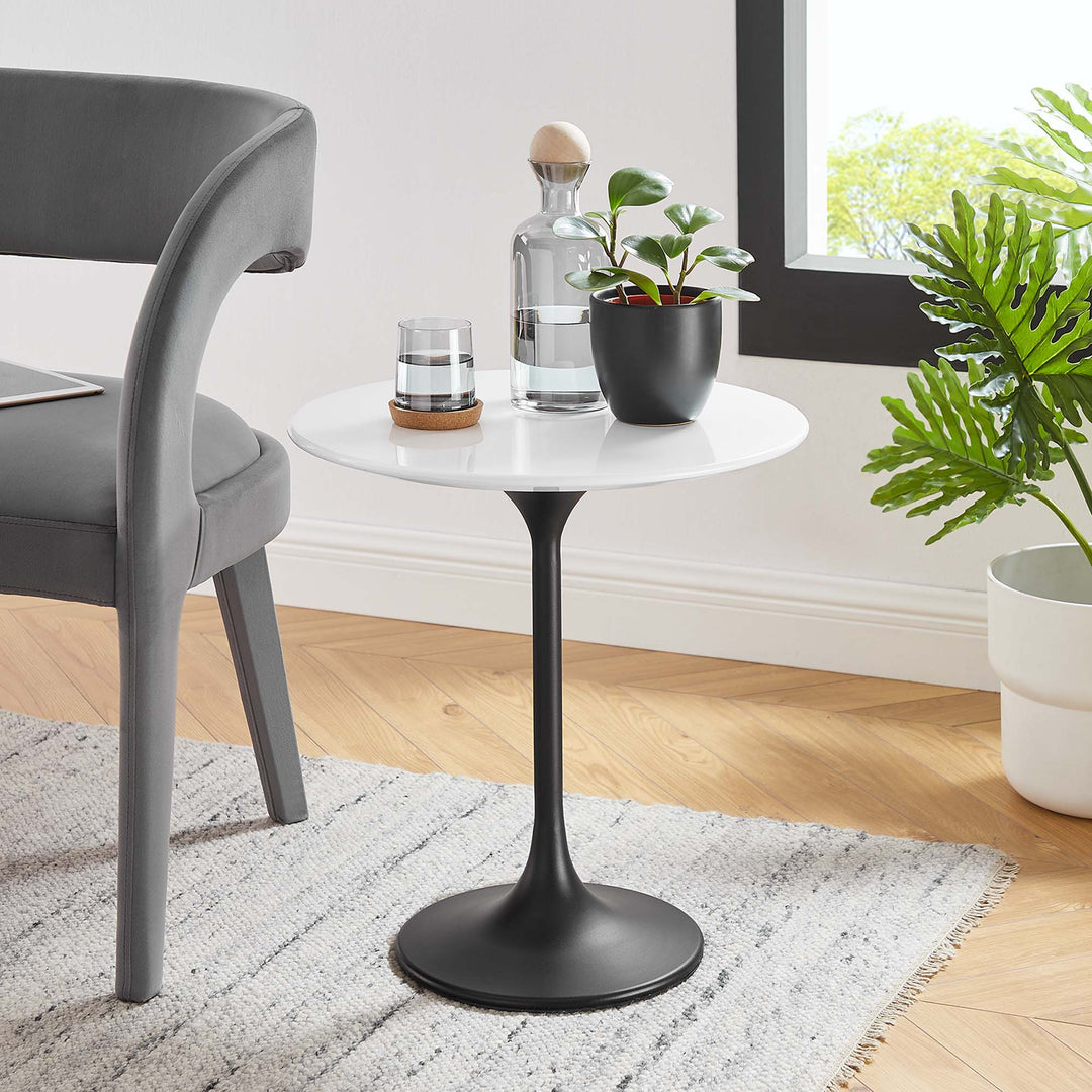 Luna 20" Round Wood Side Table