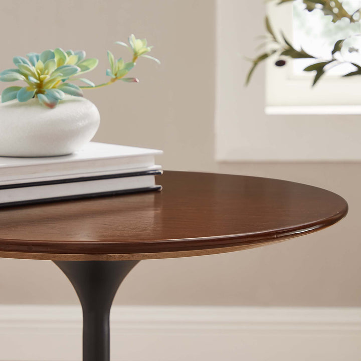 Livia 20" Round Wood Grain Side Table