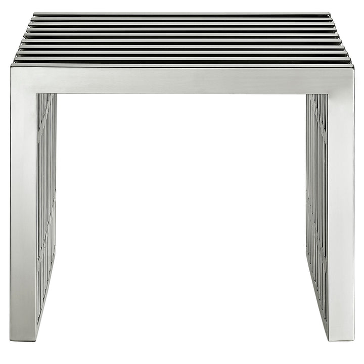 Gridiron Sleek Stainless Steel Seat