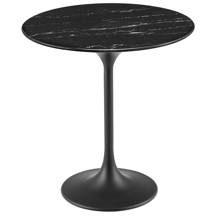 Loren 20" Round Replica Marble Side Table