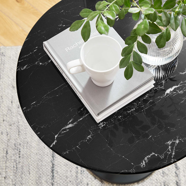 Loren 20" Round Replica Marble Side Table