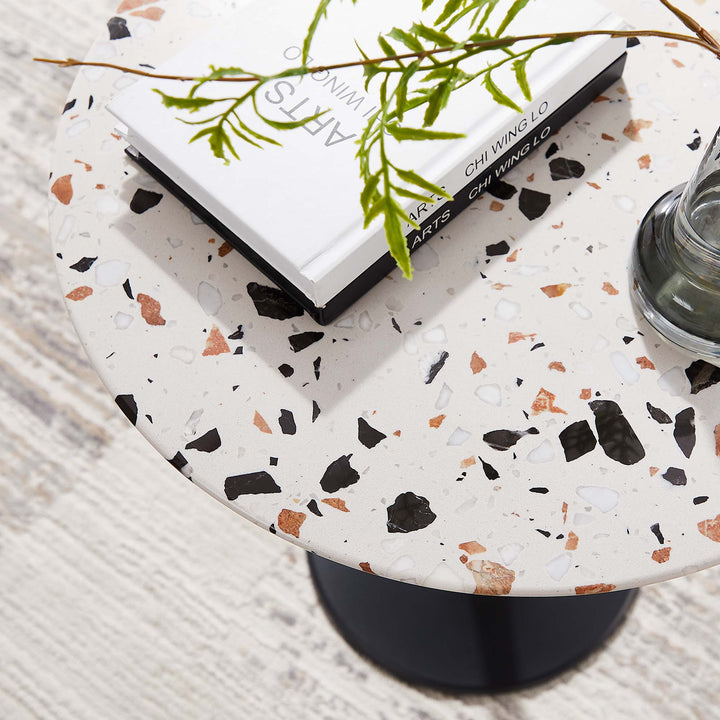 Loft 20" Round Terrazzo Side Table