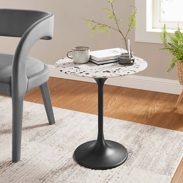Loft 20" Round Terrazzo Side Table