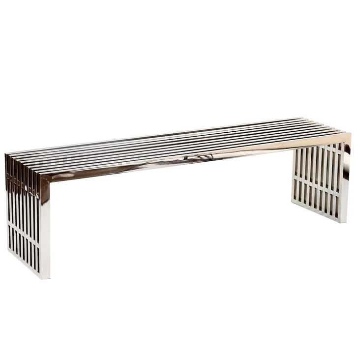 Gridiron Luxe Steel Seating Bench