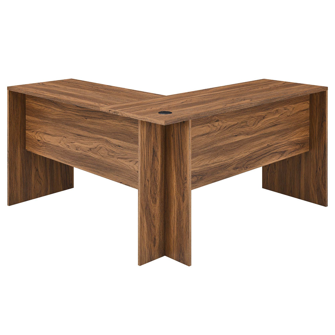 Voyager L-Shaped Wood Office Desk