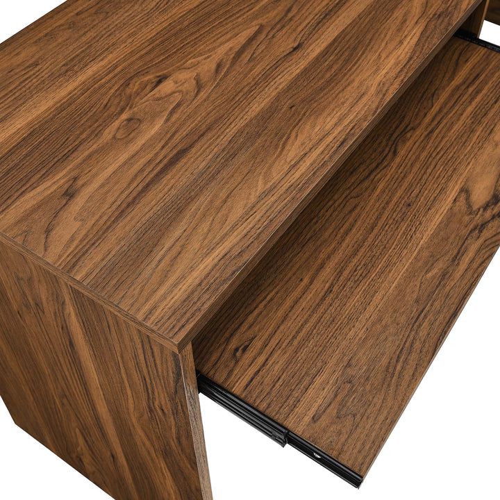 Voyager L-Shaped Wood Office Desk