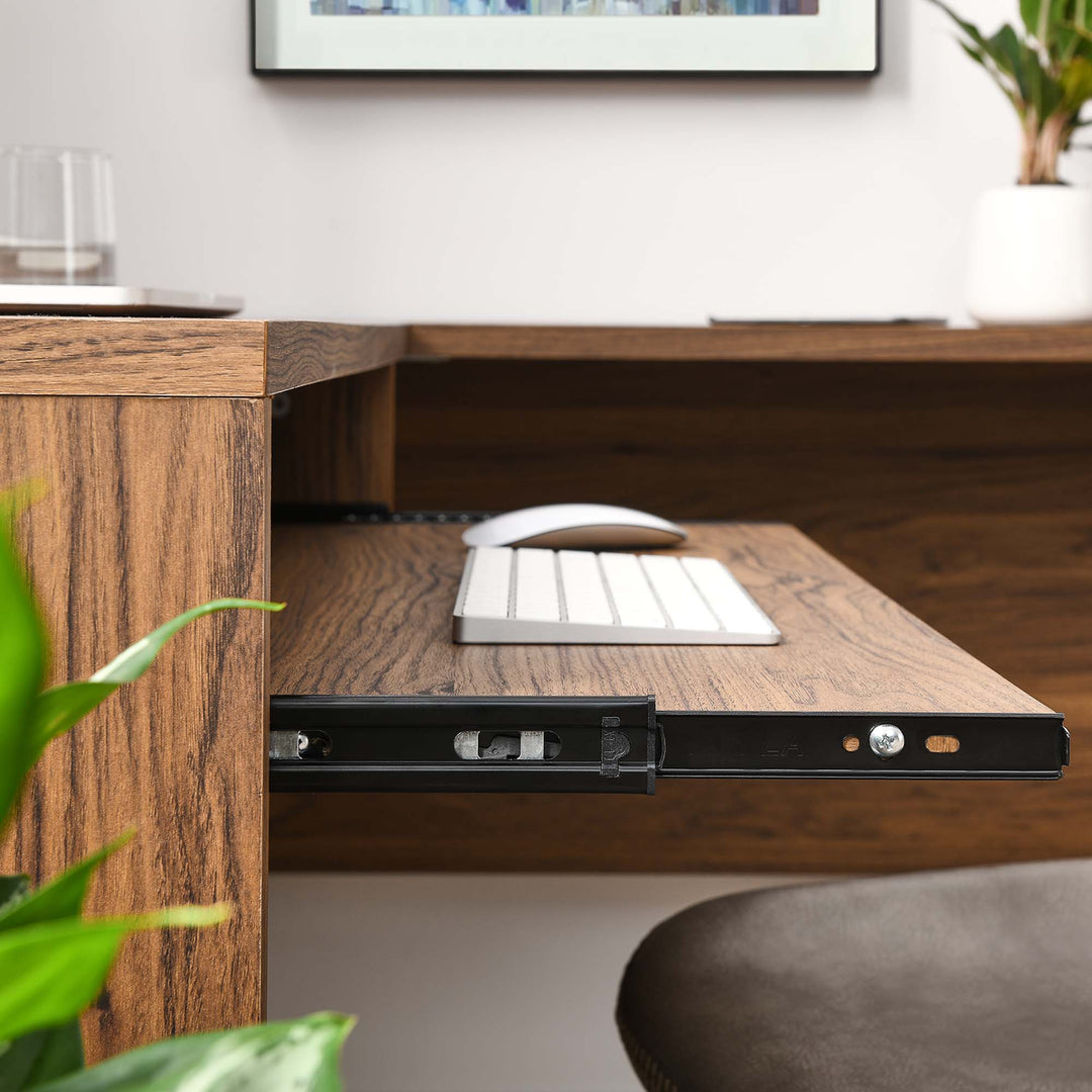 Voyager L-Shaped Wood Office Desk