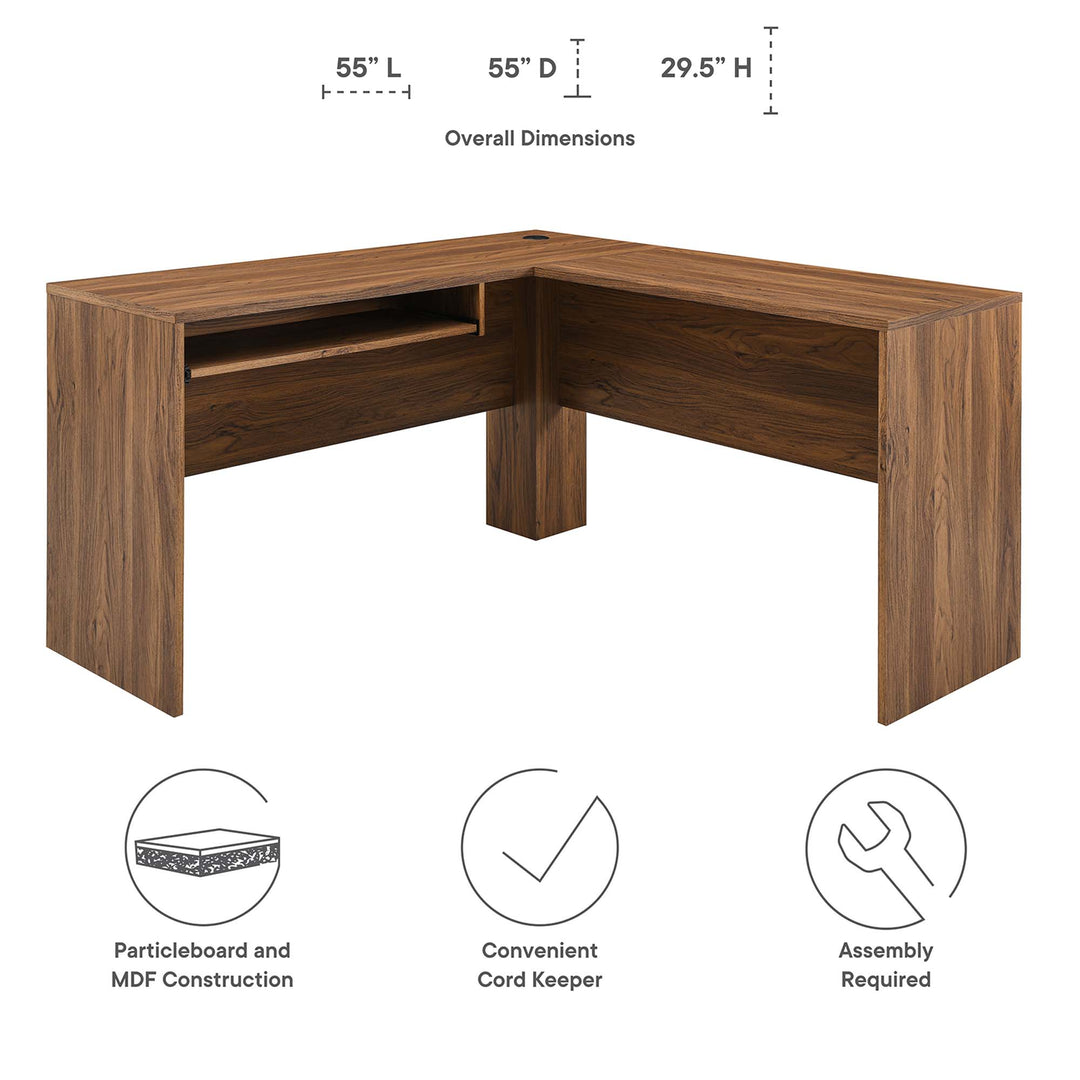 Voyager L-Shaped Wood Office Desk