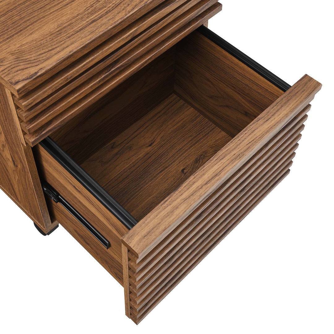 Ridge Walnut File Cabinet