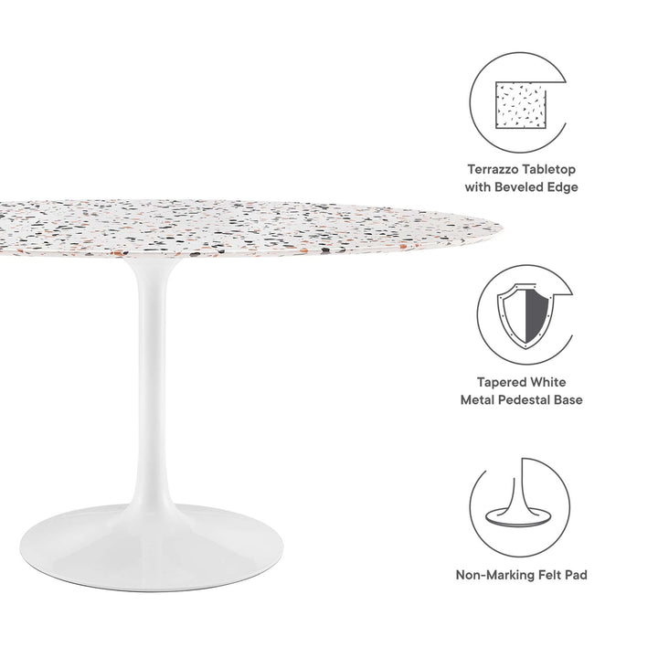 Lillian 60" Oval Terrazzo Dining Table