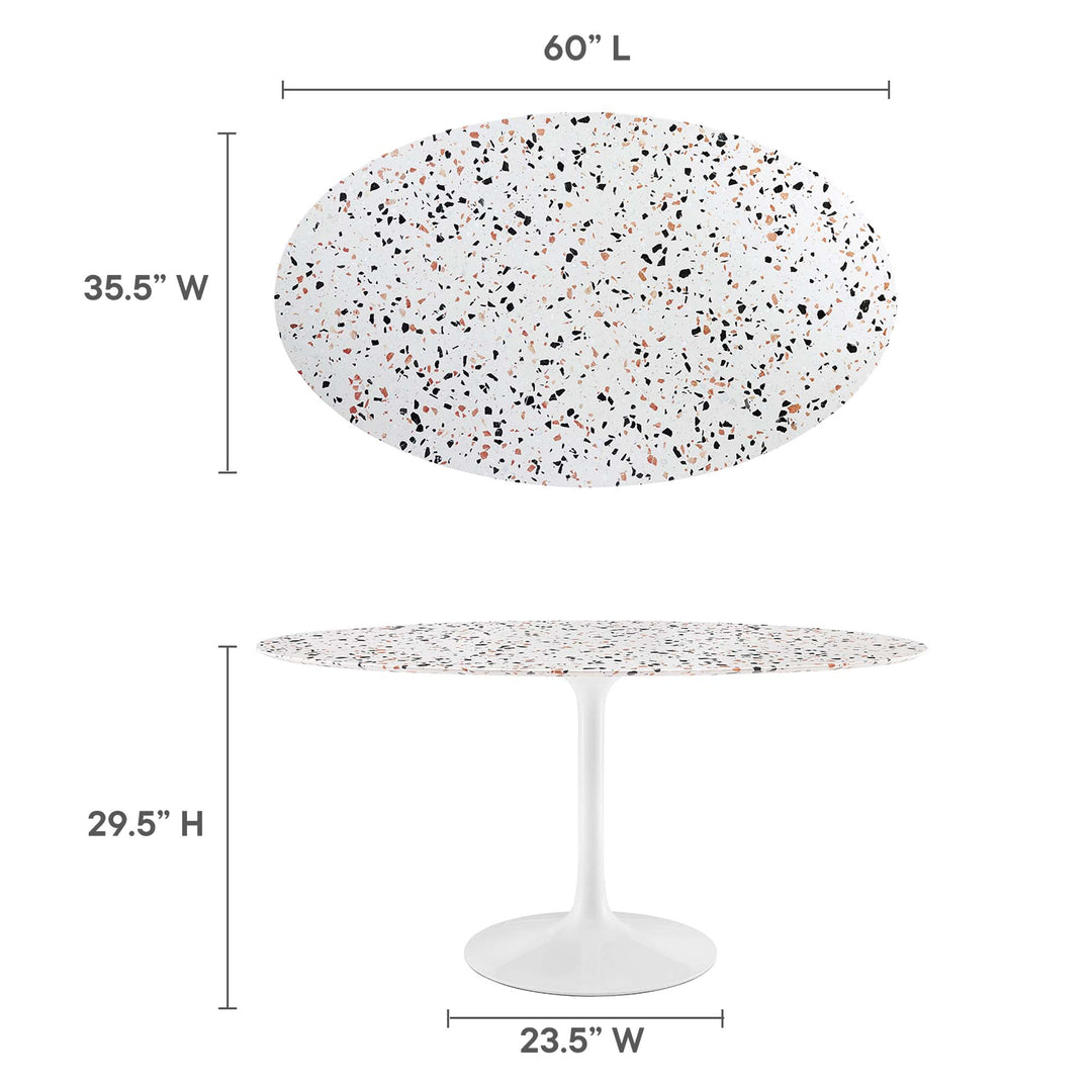 Lillian 60" Oval Terrazzo Dining Table