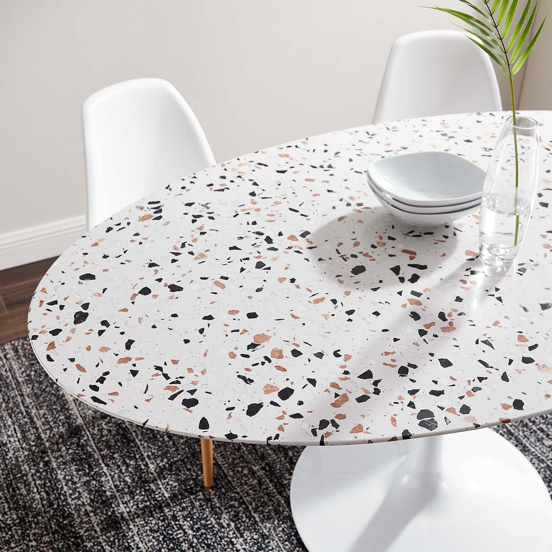 Lillian 60" Oval Terrazzo Dining Table