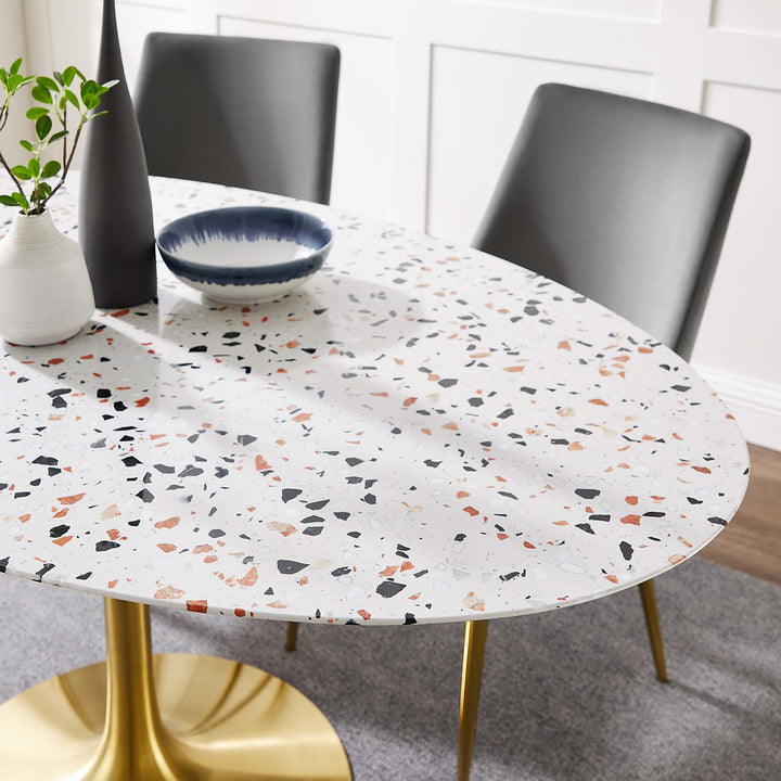 Lorenzo 60" Oval Terrazzo Dining Table