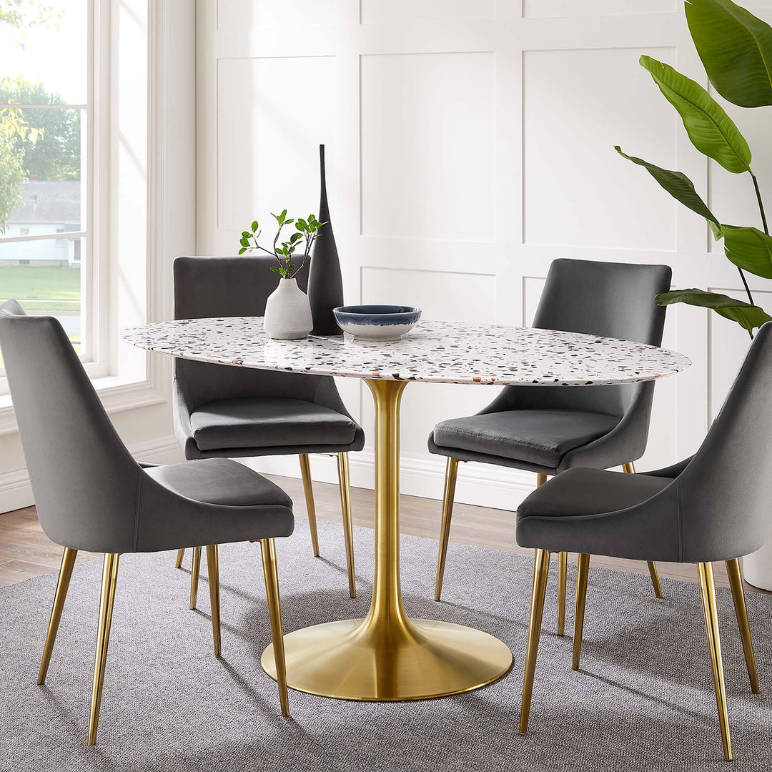 Lorenzo 60" Oval Terrazzo Dining Table