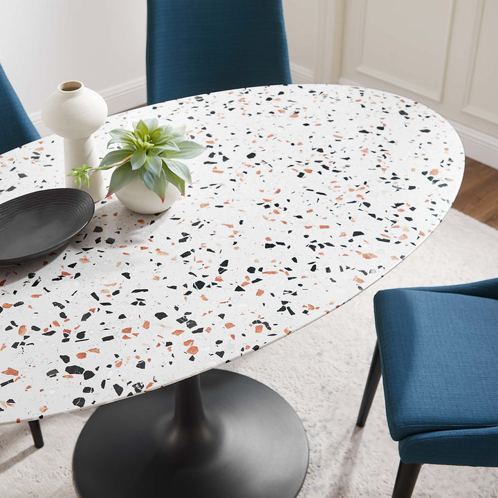 Lumin 60" Oval Terrazzo Dining Table