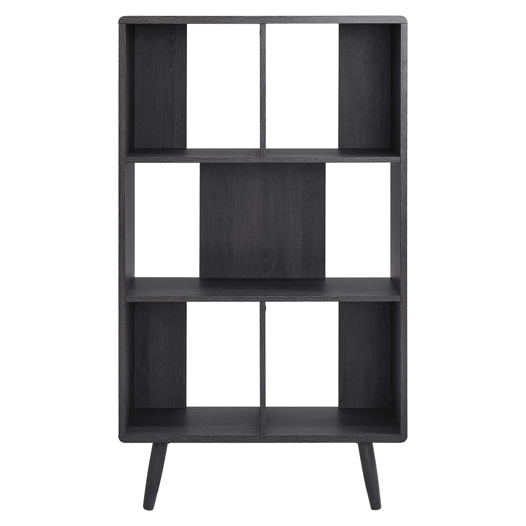 Trove 5 Shelf Walnut Grain Bookcase