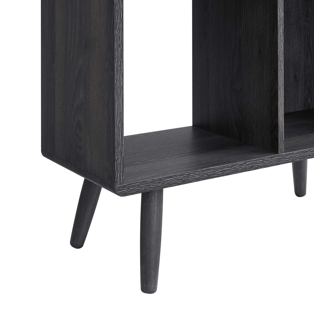 Trove 5 Shelf Walnut Grain Bookcase