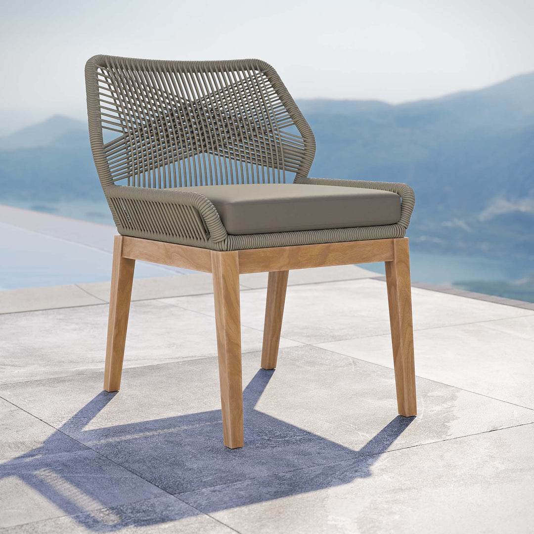 Windmere Outdoor Patio Teak Wood Dining Chair