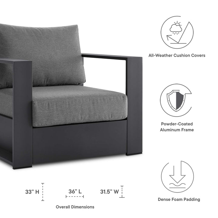 Tahoe 4-Piece Terrace Powder-Coated Aluminum Ensemble