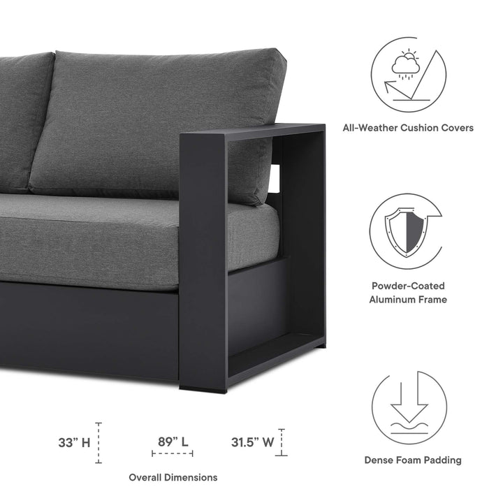 Tahoe 4-Piece Terrace Powder-Coated Aluminum Ensemble