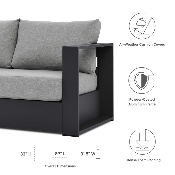 Tahoe 4-Piece Terrace Powder-Coated Aluminum Ensemble