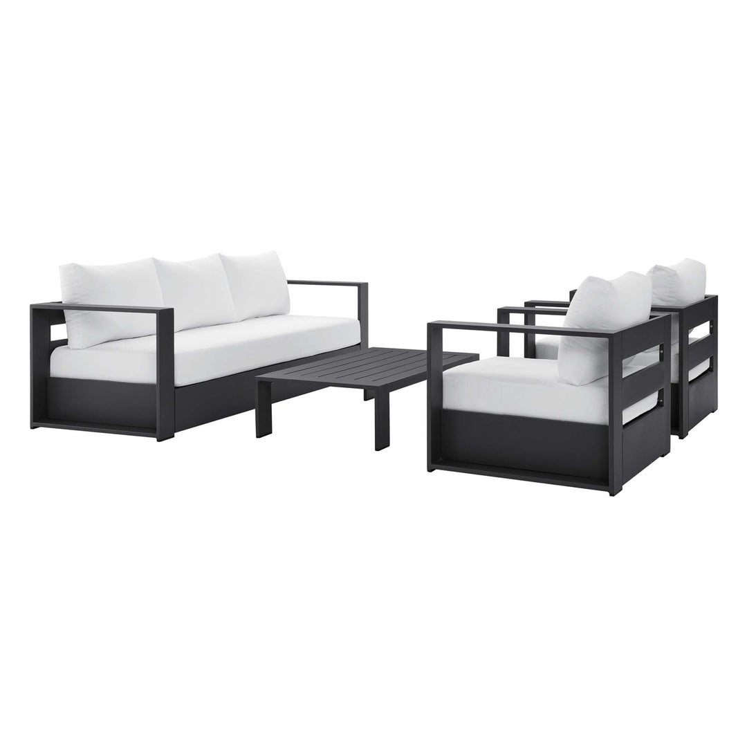 Tahoe 4-Piece Terrace Powder-Coated Aluminum Ensemble