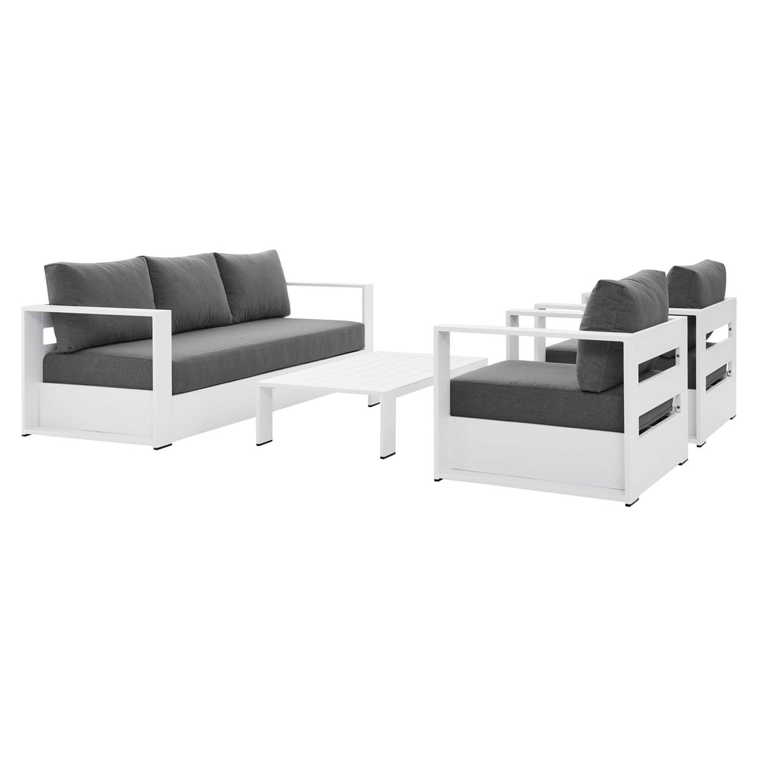 Tahoe 4-Piece Terrace Powder-Coated Aluminum Ensemble