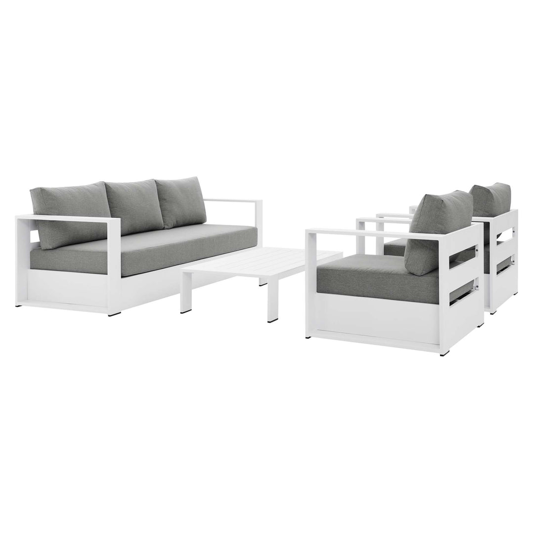 Tahoe 4-Piece Terrace Powder-Coated Aluminum Ensemble