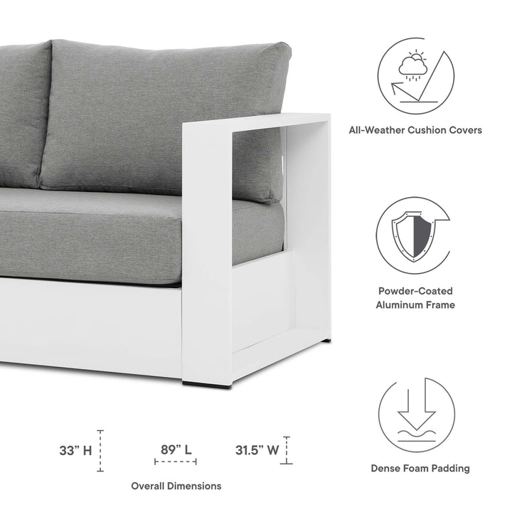 Tahoe 4-Piece Terrace Powder-Coated Aluminum Ensemble