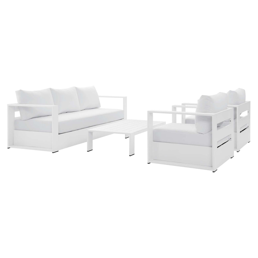 Tahoe 4-Piece Terrace Powder-Coated Aluminum Ensemble