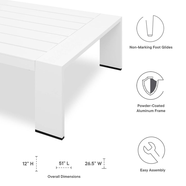 Terrace 2-Piece Outdoor Patio Powder-Coated Aluminum Collection