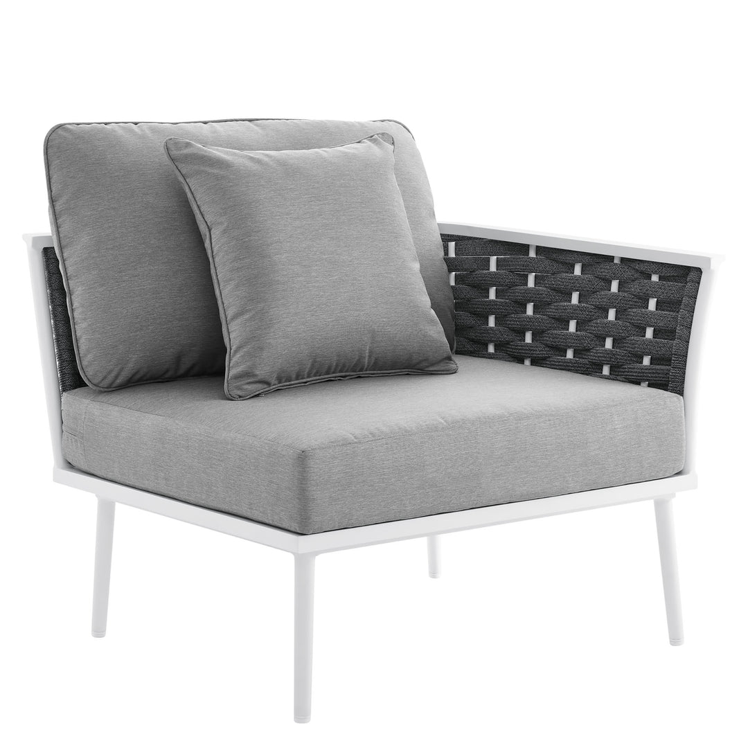 Summit Outdoor Patio Aluminum Small Sectional Sofa